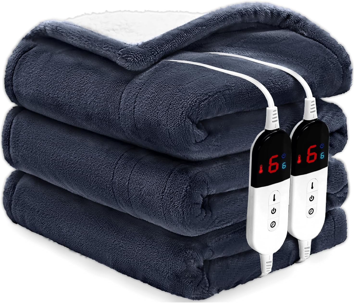 BENFOX Premium Heated Blanket Queen Size 84"×90" Super Soft Electric Blanket, 6