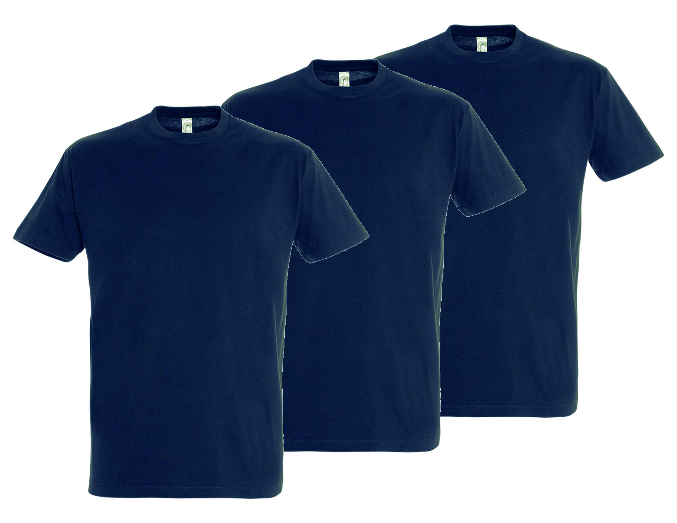 Super Lemon3 Pack Premium Mens Unisex Classic T-shirt Tee Short Sleeve Plain Casual Work Sports Tough for Gardening and Building Workwear Great Christmas Birthday Gift for Any Builder, Electrician