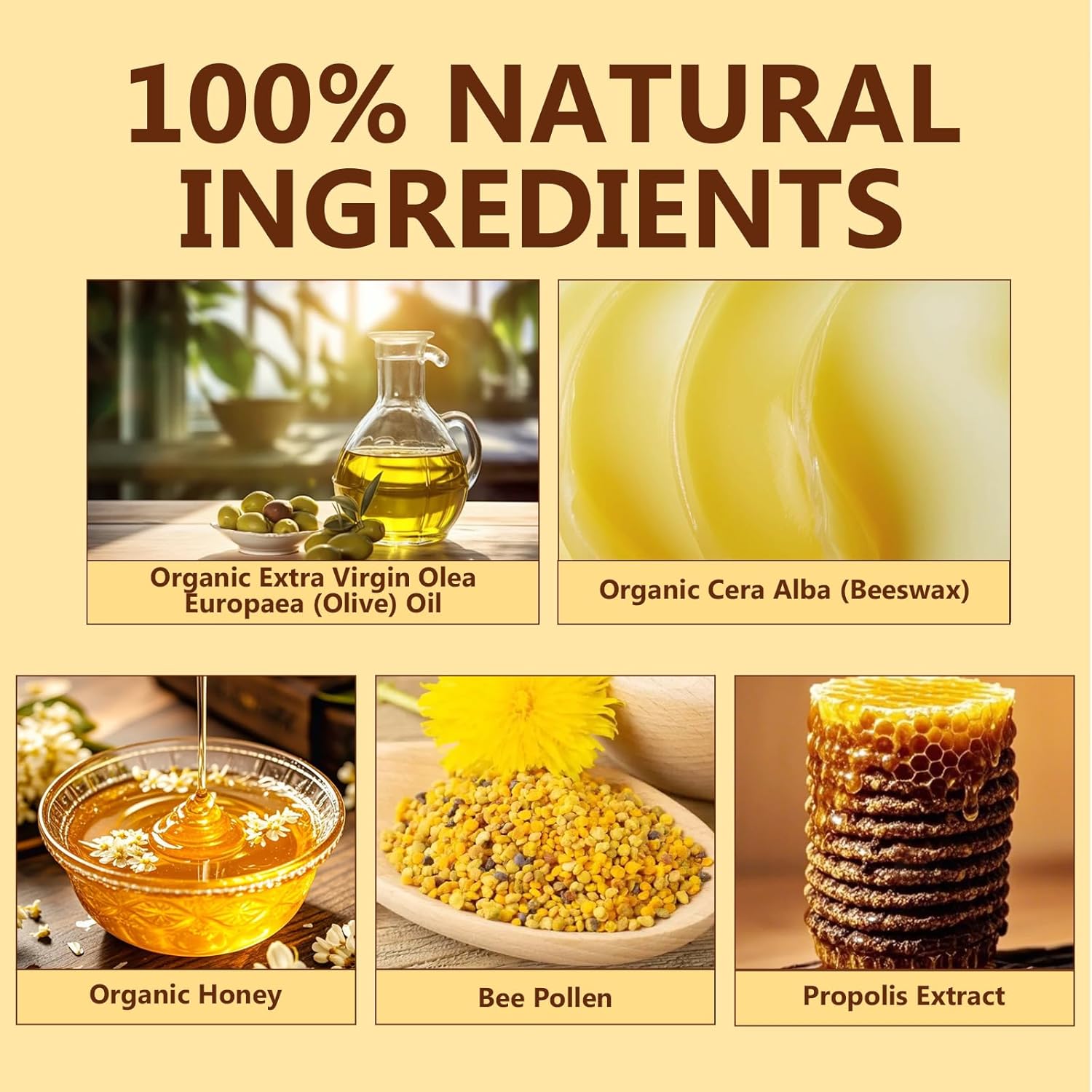 Bee Venom Cream, Natural Bee Venom Skin Treatment Cream-for Removing and Repair, Effective In Reducing Skin Blemishes, Gentle and Non-irritating(Yellow) - Image 5