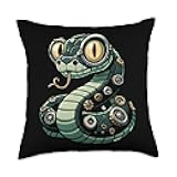 Snake Robots Robotics Engineering Technology Programmer Throw Pillow