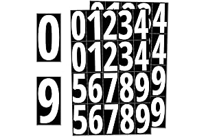 200 Pieces of 3-Inch Vinyl Number Stickers