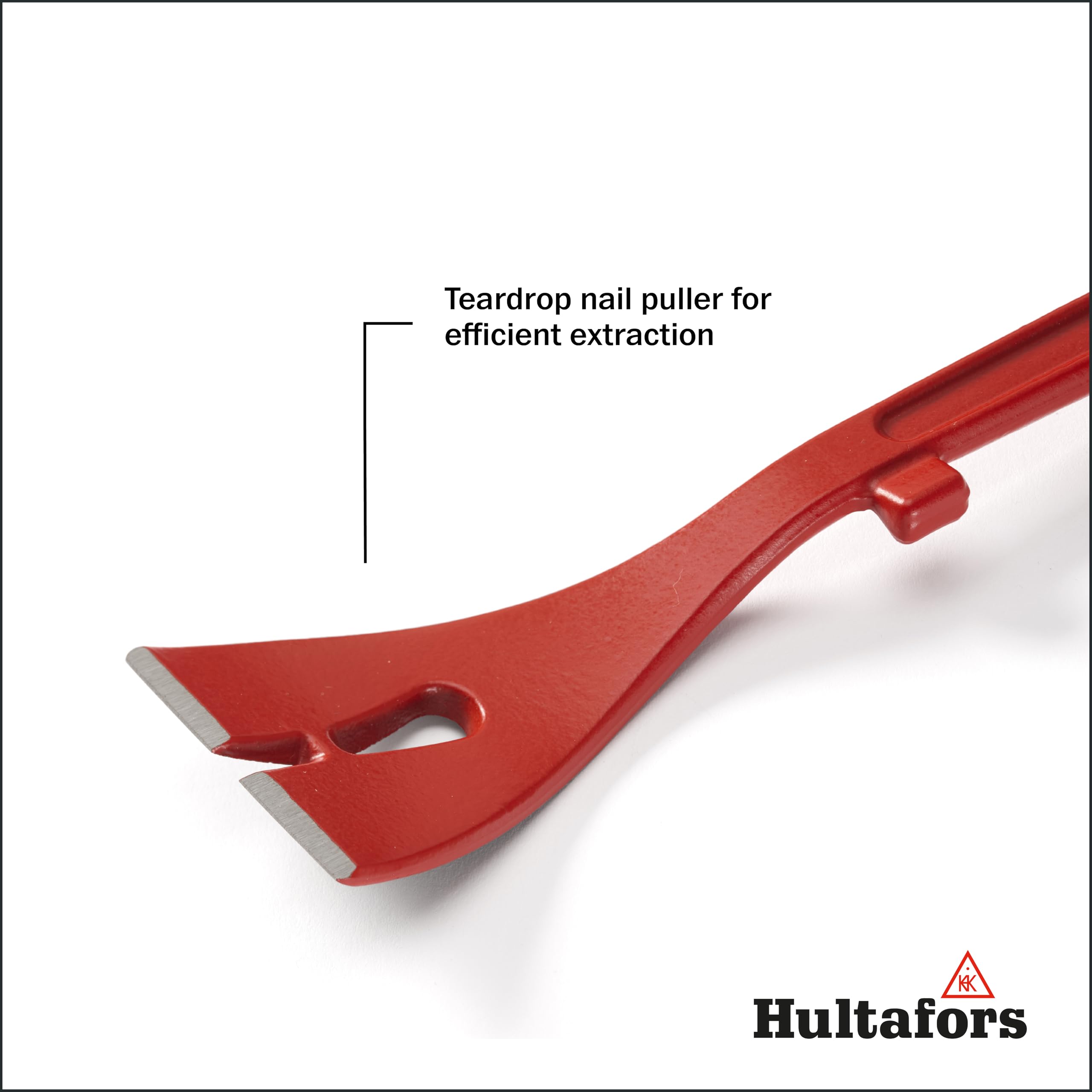 Hultafors 824210 Extracteur de clous en acier au bore, extra robuste, fer à levier 3 en 1, outil de démolition pour artisans