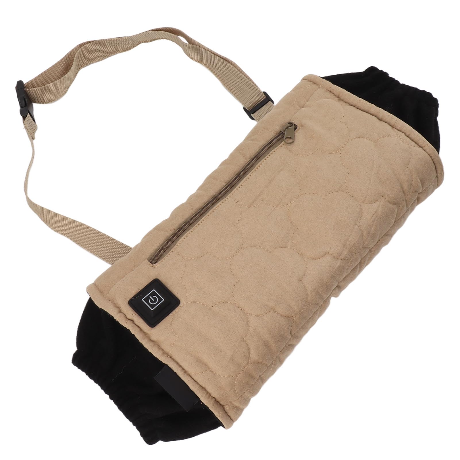 Handwärmertasche, Einstellbare Temperatur, Winddicht, Wasserdicht, Outdoor-Handwärmertasche, USB-Schnittstelle für Camping (Khaki)