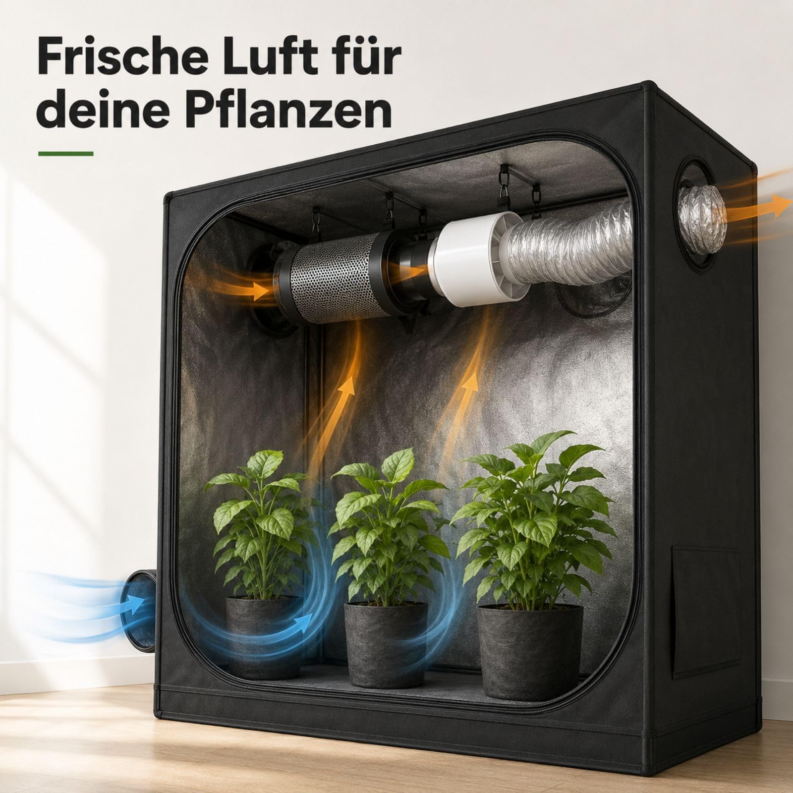 Weedness ECO Zestaw Ekstrakcji 305 m3/h 150 mm Flansza System Wentylacji do Uprawy Wewnętrznej Filtr Węglowy Wentylator Duct Growbox