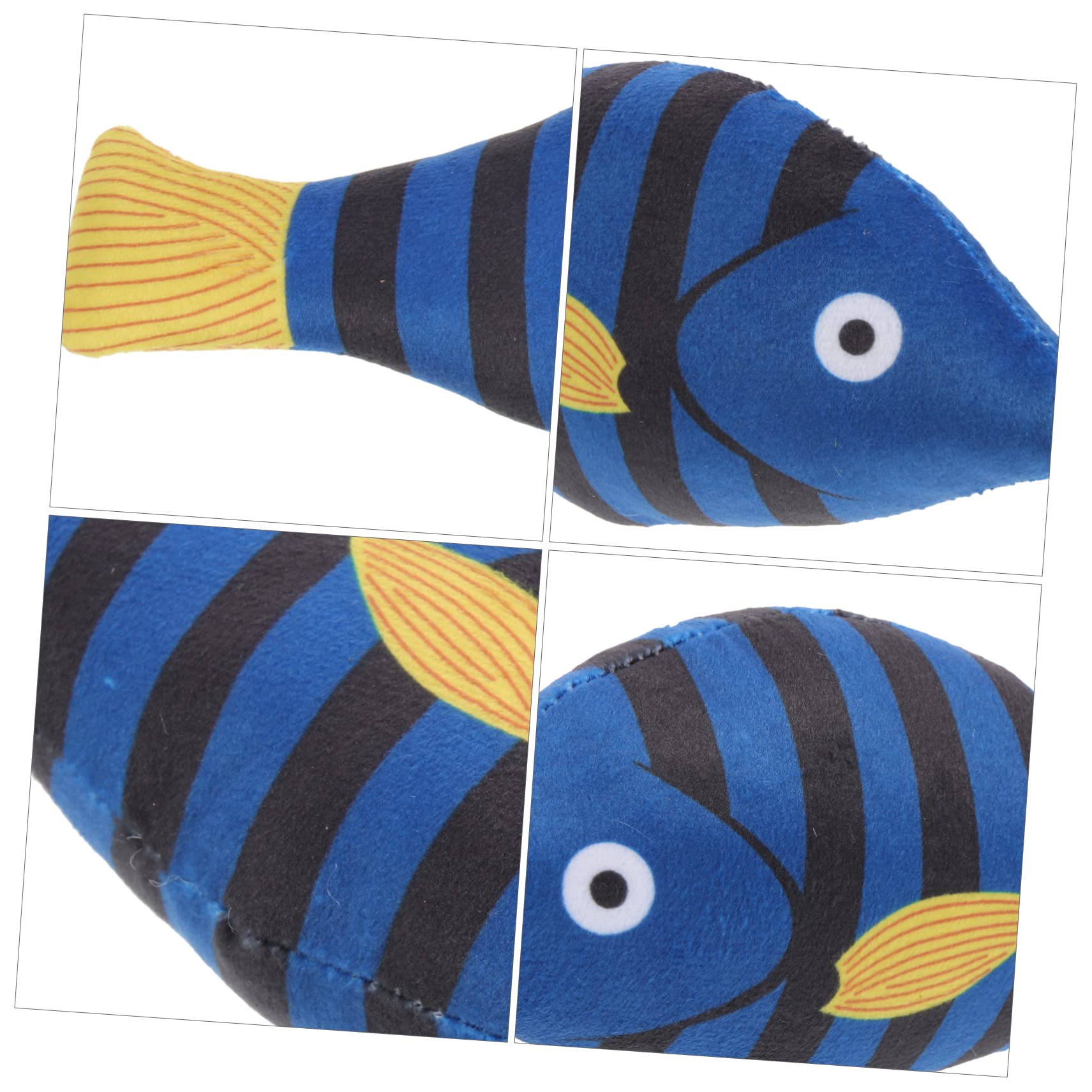 SUPVOX Jouet à Mâcher Poisson pour Chat à l'herbe à Chat Naturelle Peluche Légère Taille Moyenne Intérieur Divertissement Chaton