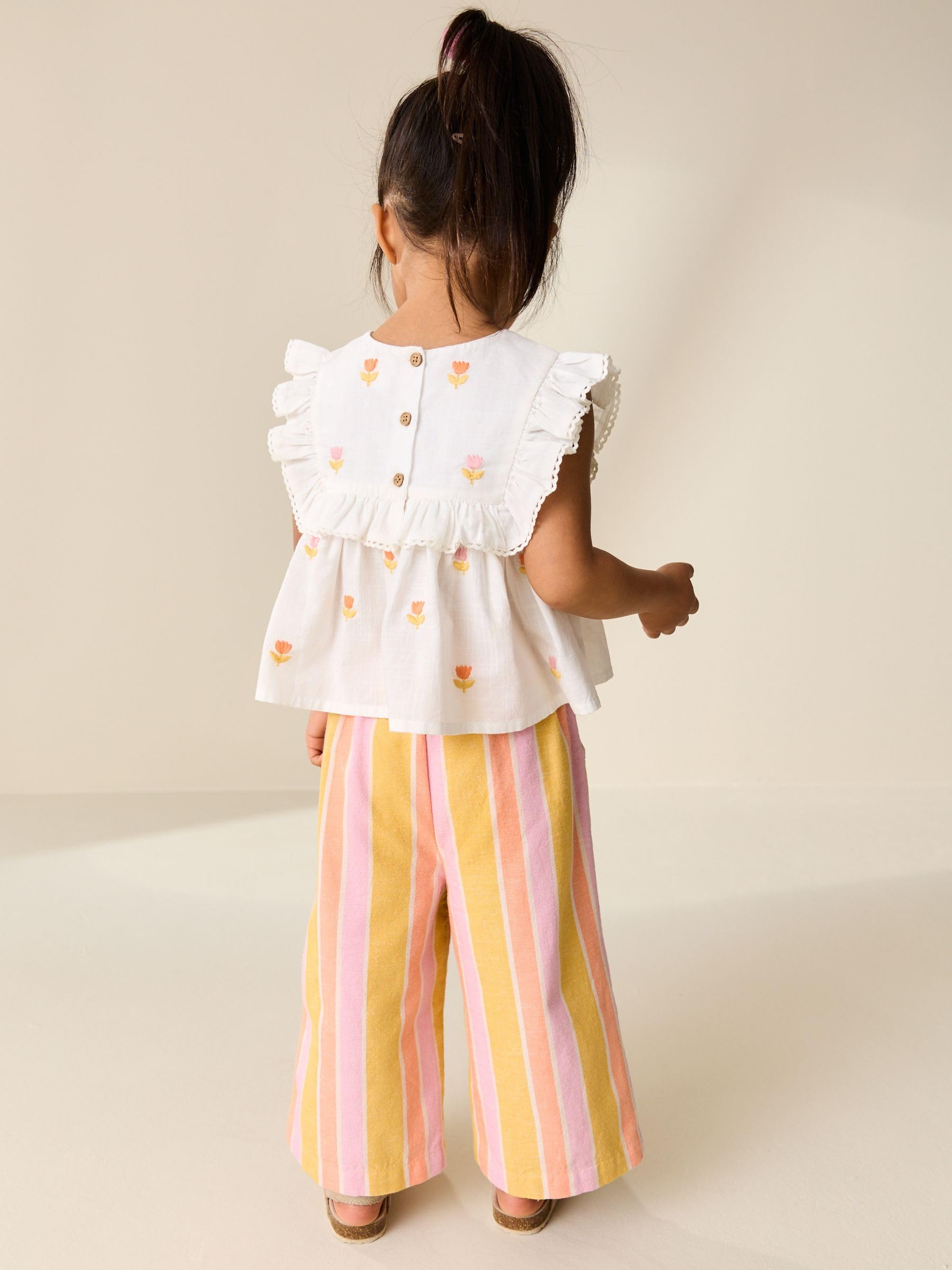 NEXT Niñas Conjunto de blusa y pantalones