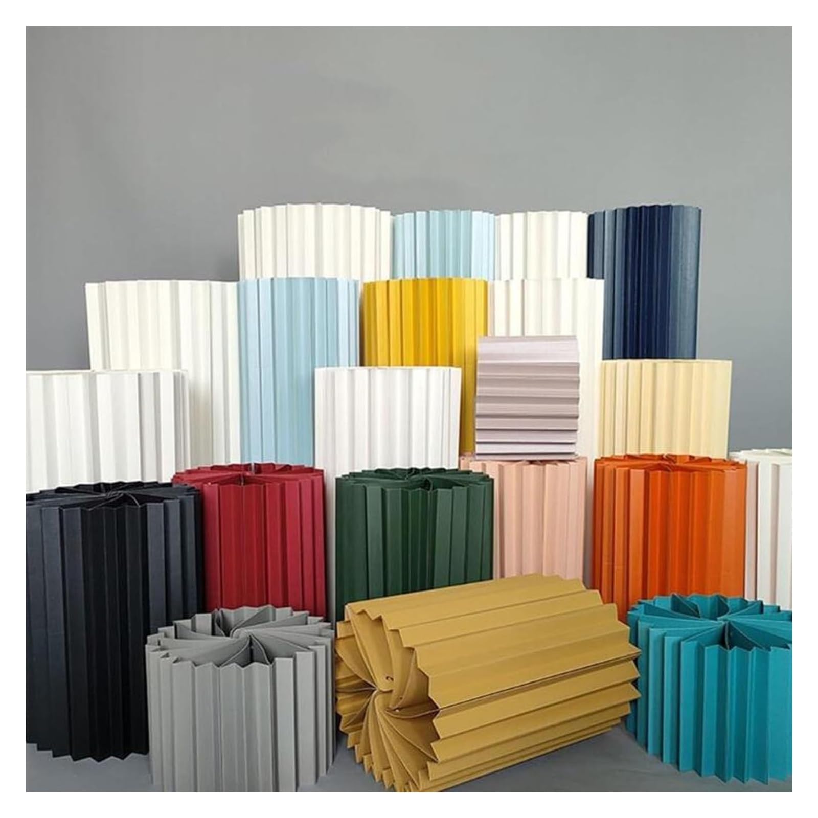 5 okrągłych stojaków cylindrycznych na dekoracje weselne, wazony tekturowe, składane kolumny z tektury(Red,30cm)