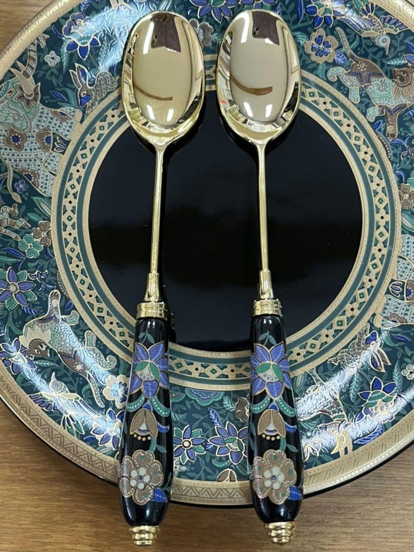Eclectique kaikai象更紗カップ＆ソーサーティースプーン6客セット