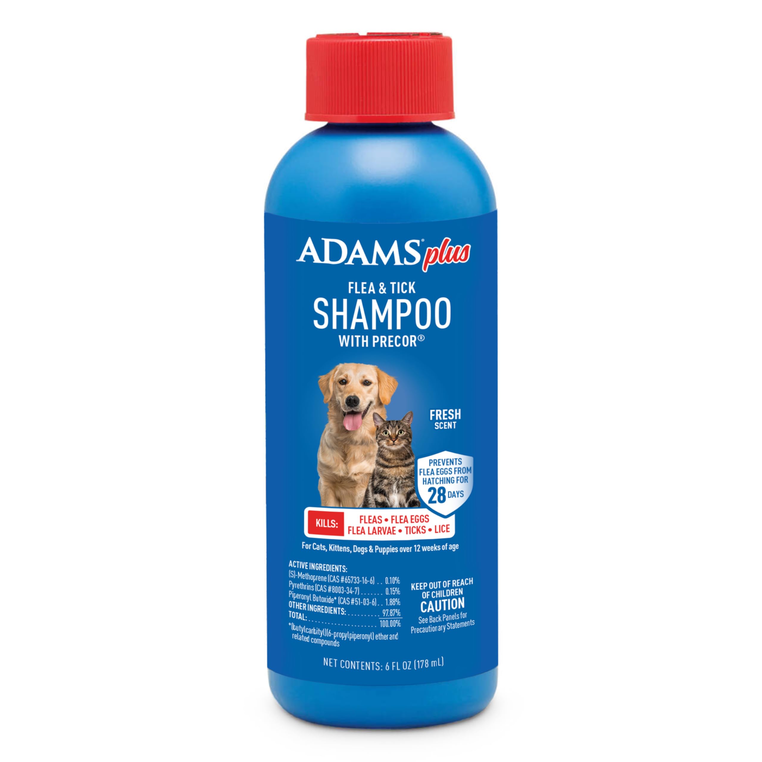 ADAMS Plus Flea & Tick Shampoo with Precor