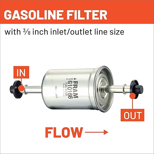Miniatura 6 de FRAM Filtro de combustible en línea de repuesto de alto rendimiento G10166 para una protección óptima del motor, se adapta a modelos de vehículos
