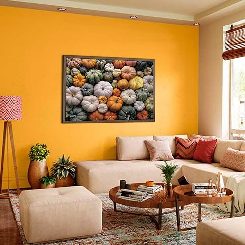 Miniatura 7 de Rompecabezas de calabaza de Acción de Gracias para adultos de 1000 piezas, rompecabezas de collage de cosecha de otoño y otoño, rompecabezas