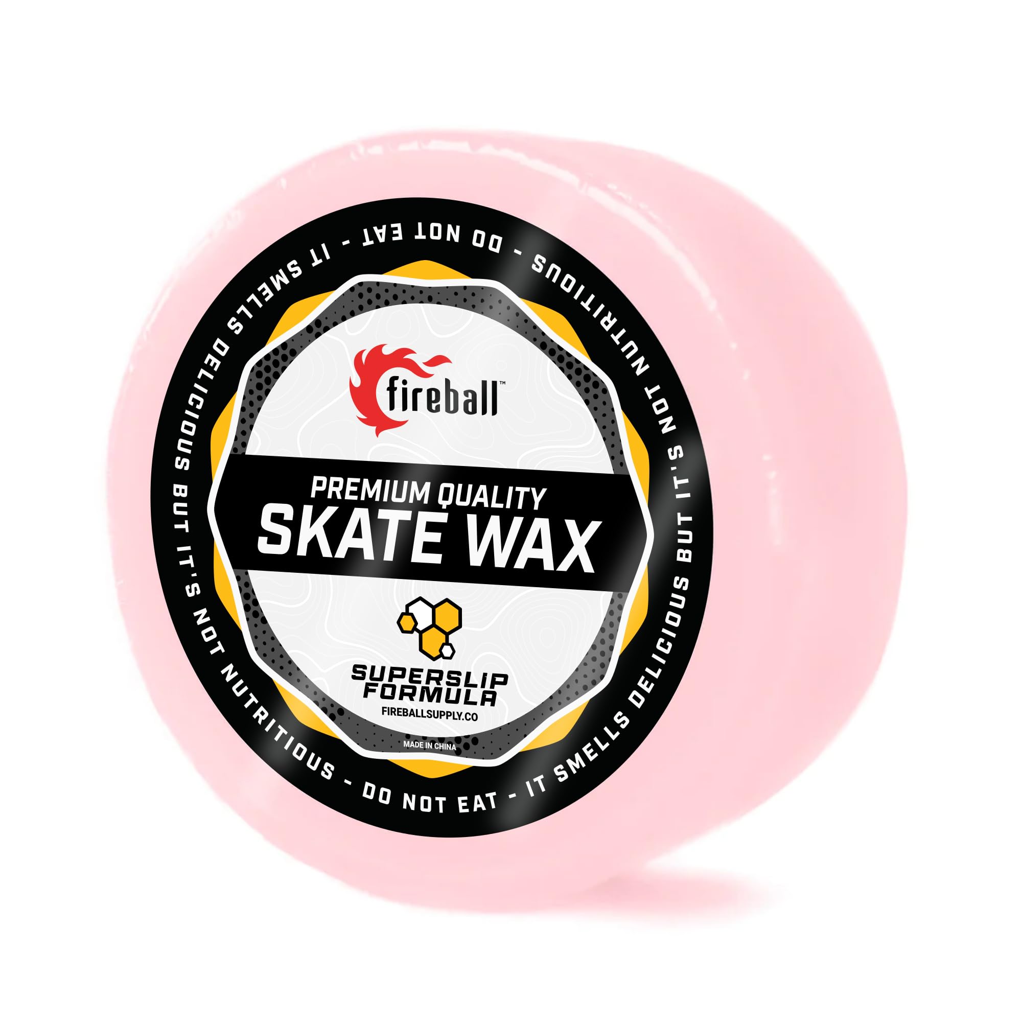 Fireball SuperSlip Pro Skateboard Wax for Rails - USA Made Skate Curb Wax for Scooters Aggressive Inline and Skateboards - Custom Formula Professional Skate Wax