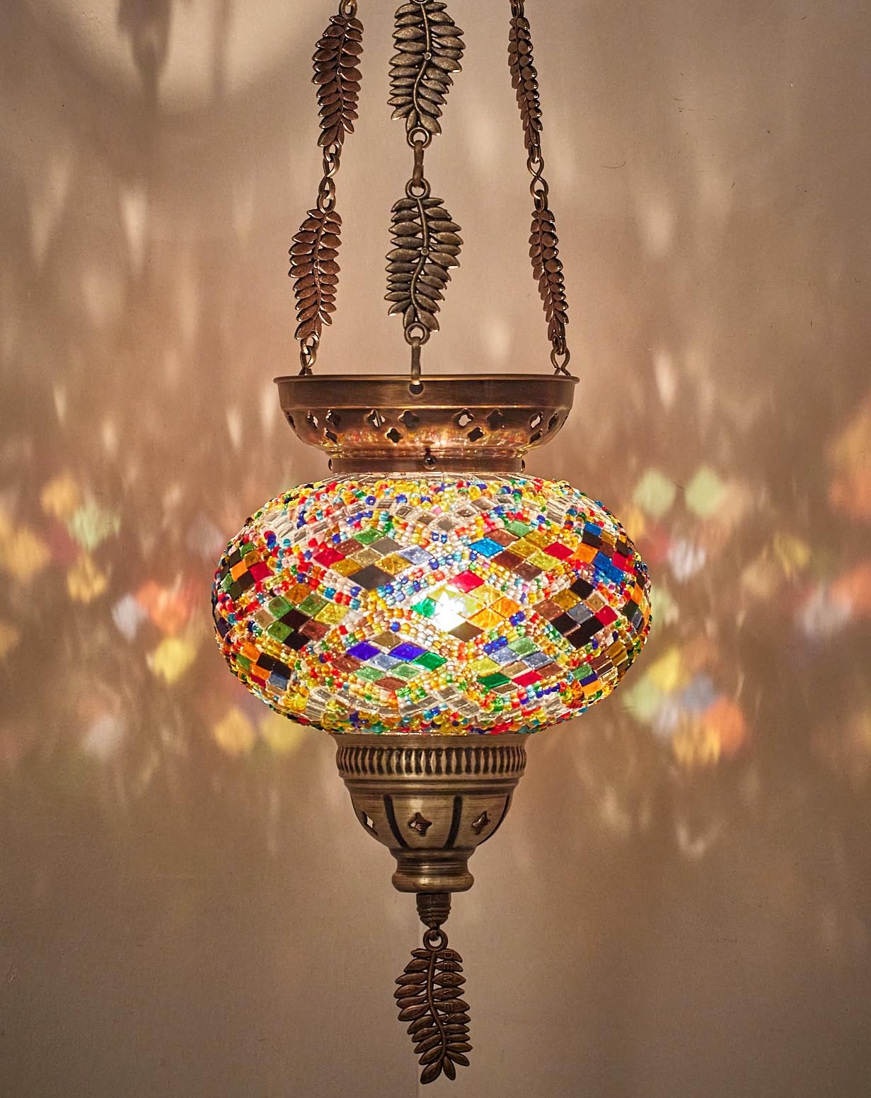 Amazon.com: DEMMEX Turkish Moroccan Tiffany Mosaic Glass Hanging