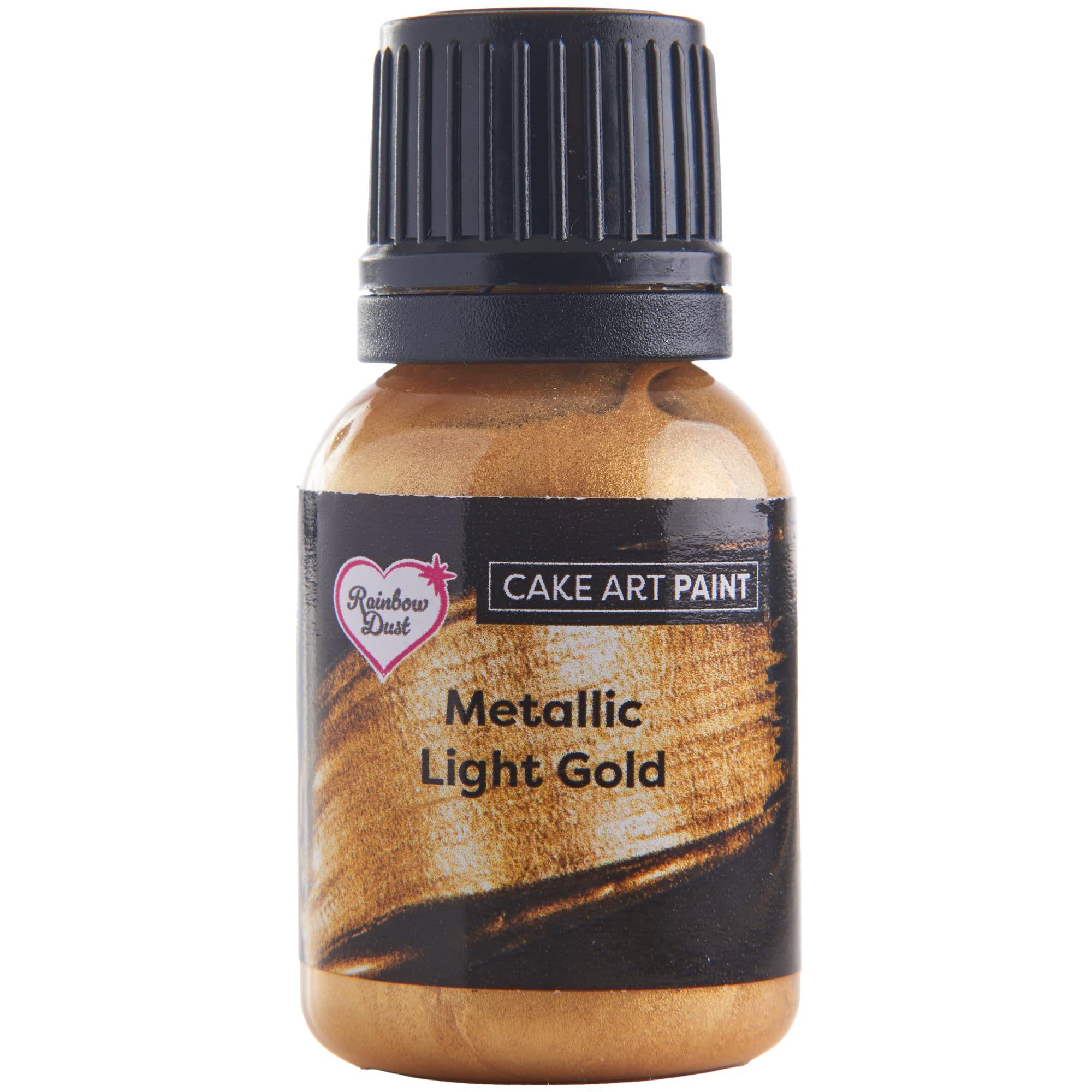 Rainbow Dust Cake Art Paint, Metallic Light Gold - 25ml