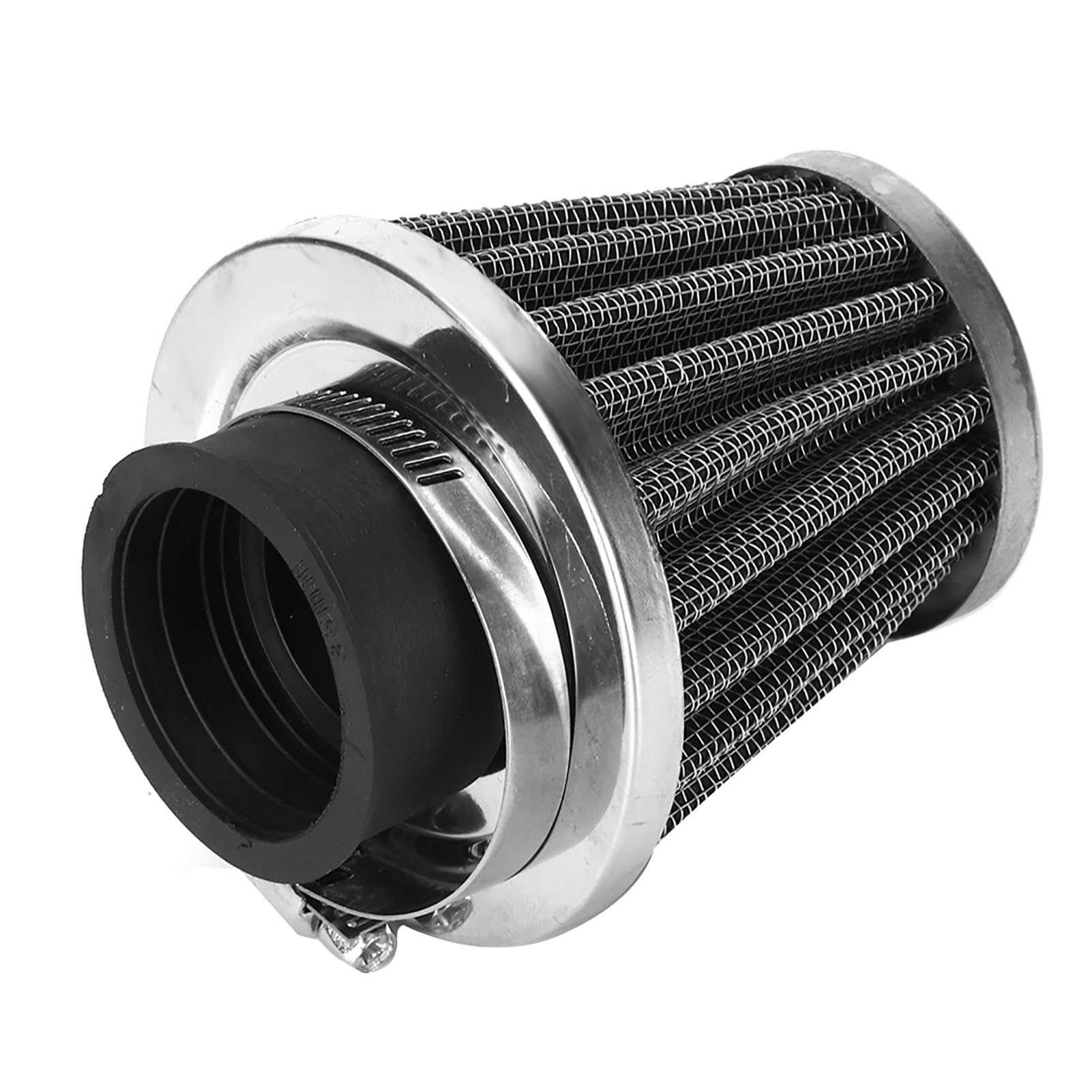 Filtre à Air Universel Rouge Pour Moto - 55 Mm (autres Tailles Dispo), Lavable, Haute Perméabilité, Pour Carburateur