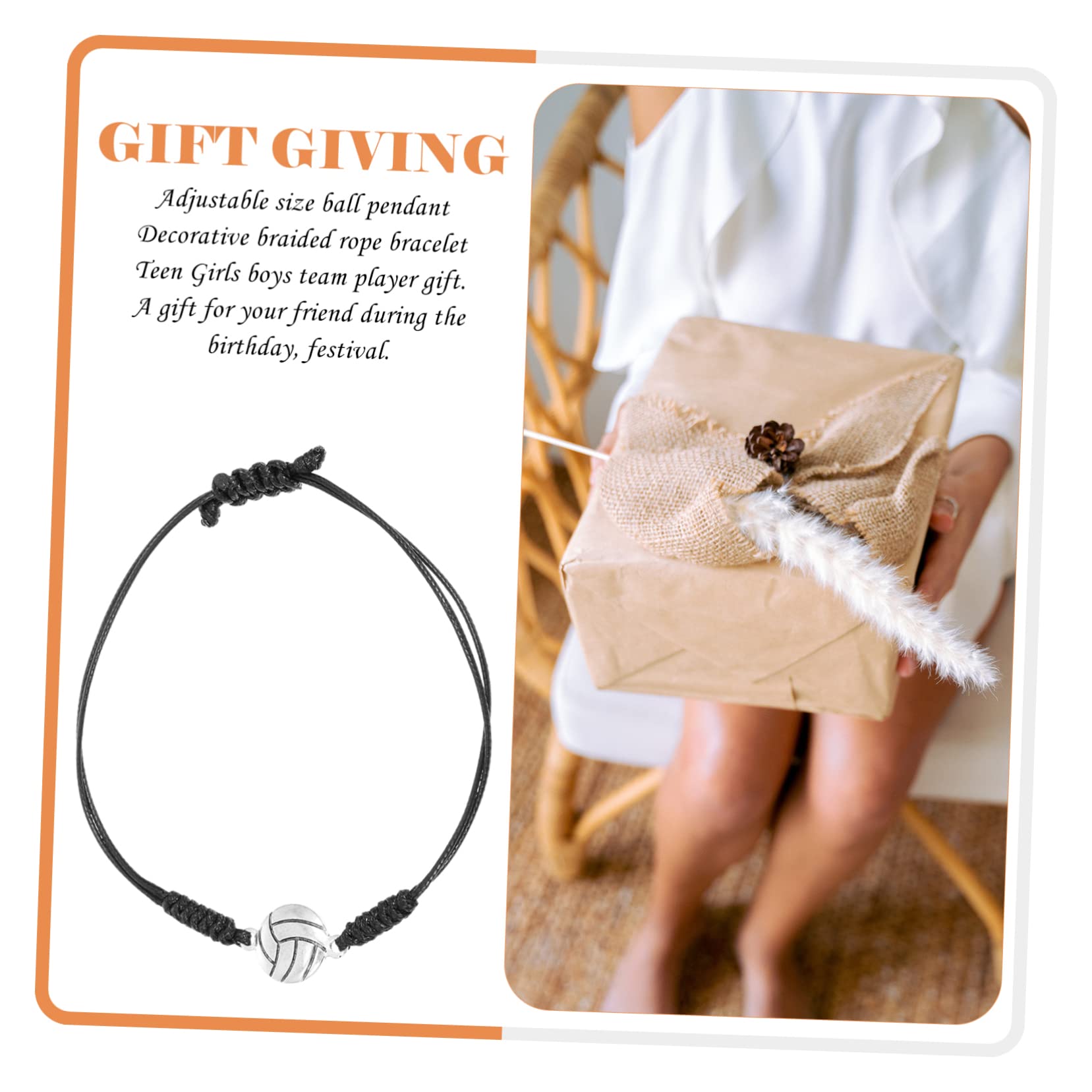 SEWACC 6 Pezzi Braccialetto di Calcio Braccialetti da Pallavolo per Ragazze Adolescenti Catena alla Caviglia Braccialetti Fatti a Mano Onda Piede Lega Moda Corda Intrecciata Ragazza