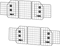 OUSHENG 2-Pack Adjustable Dog Barrier for SUV & Trucks - Universal Wire Mesh Pet Gate Divider for Safe Cargo Van Travel, Black