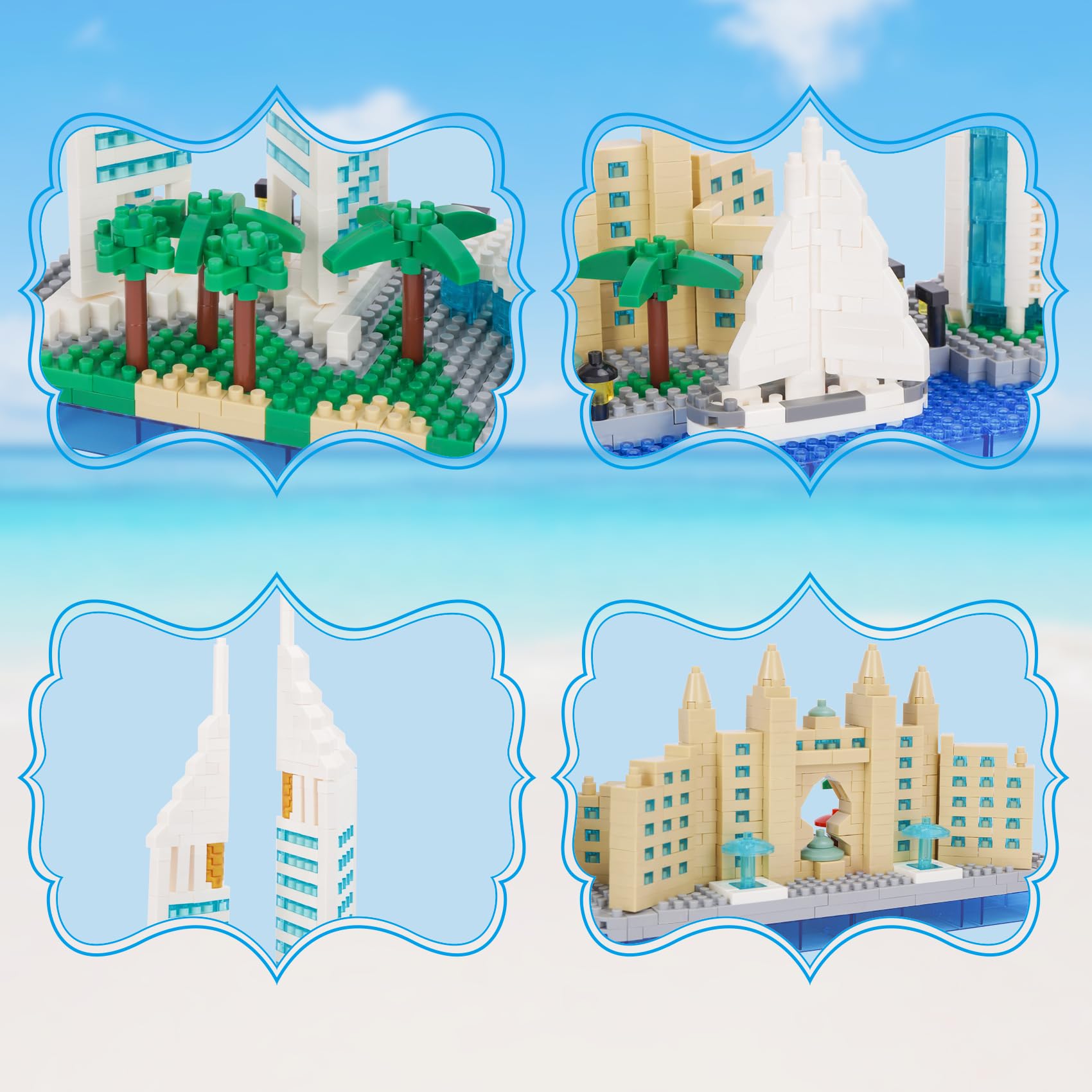 Mini blocs de construction Sakura Tree House pour enfants