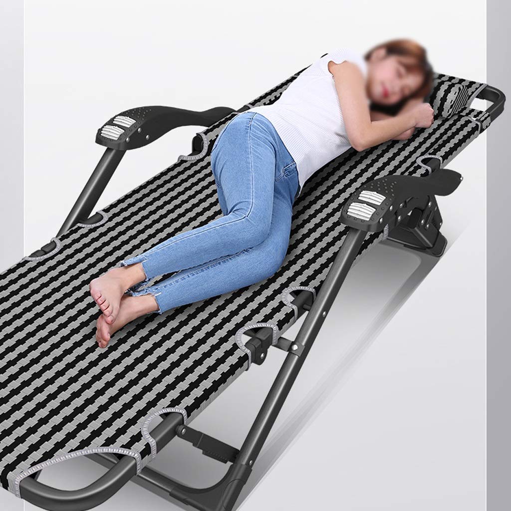 Chaise Longue Pliante d'extérieur en métal Robuste, lit inclinable Portable pour Jardin, pelouse, Chaise Longue Pliable pour se détendre, Beau Design
