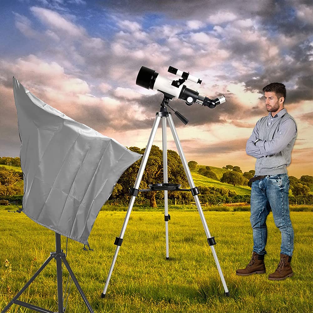 Copertura per telescopio, impermeabile, in tessuto Oxford 420D, per esterni, sole, antipolvere, mantello per mobili con coulisse regolabile (L: 150 x 85 cm)