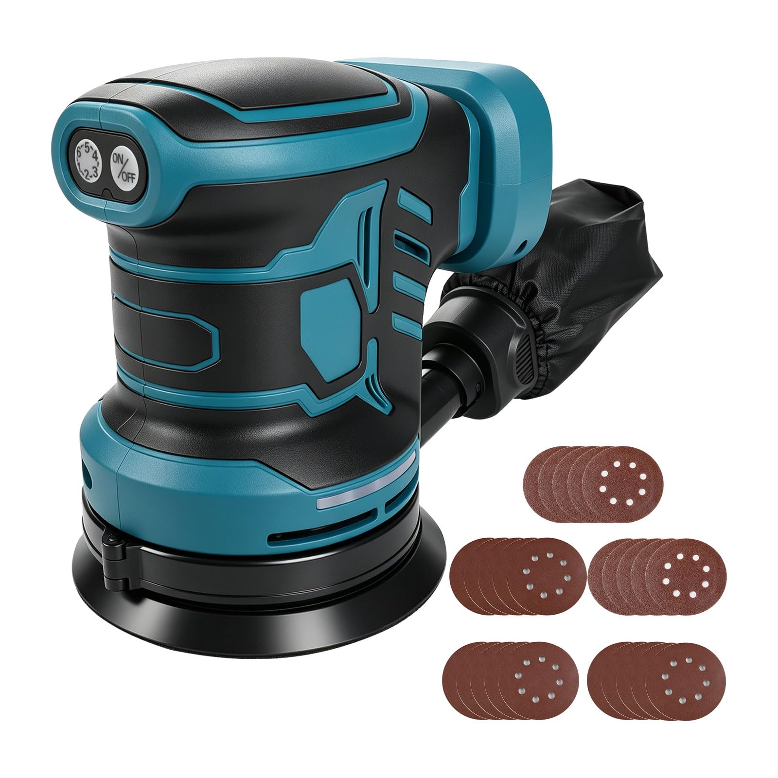 Cordless Random Orbital Sander Compatible with 18V Battery