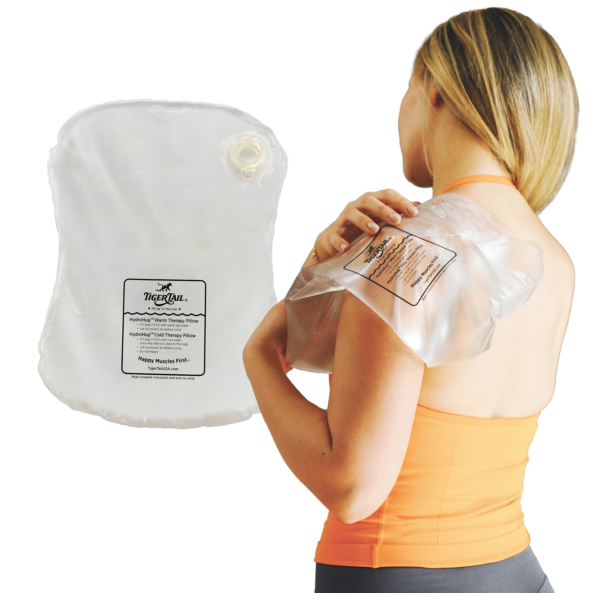 HydroHug Hot Water Therapy Pillow (Small) – Leakproof & Reusable Heat Pack for Muscle Pain, Cramps, & Stress Relief – Soft, Durable, & Microwavable –