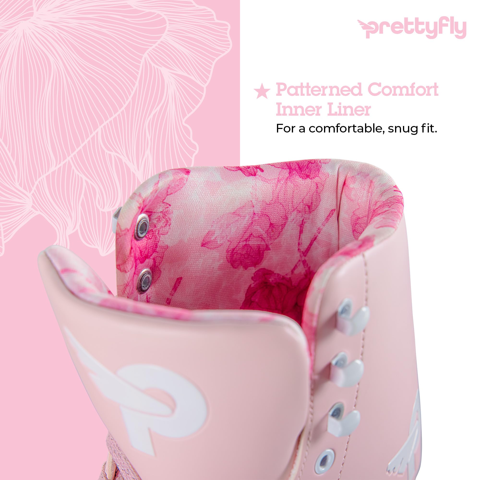 Amazon | Yvolution Prettyfly ローラースケート ハイトップ クワッド