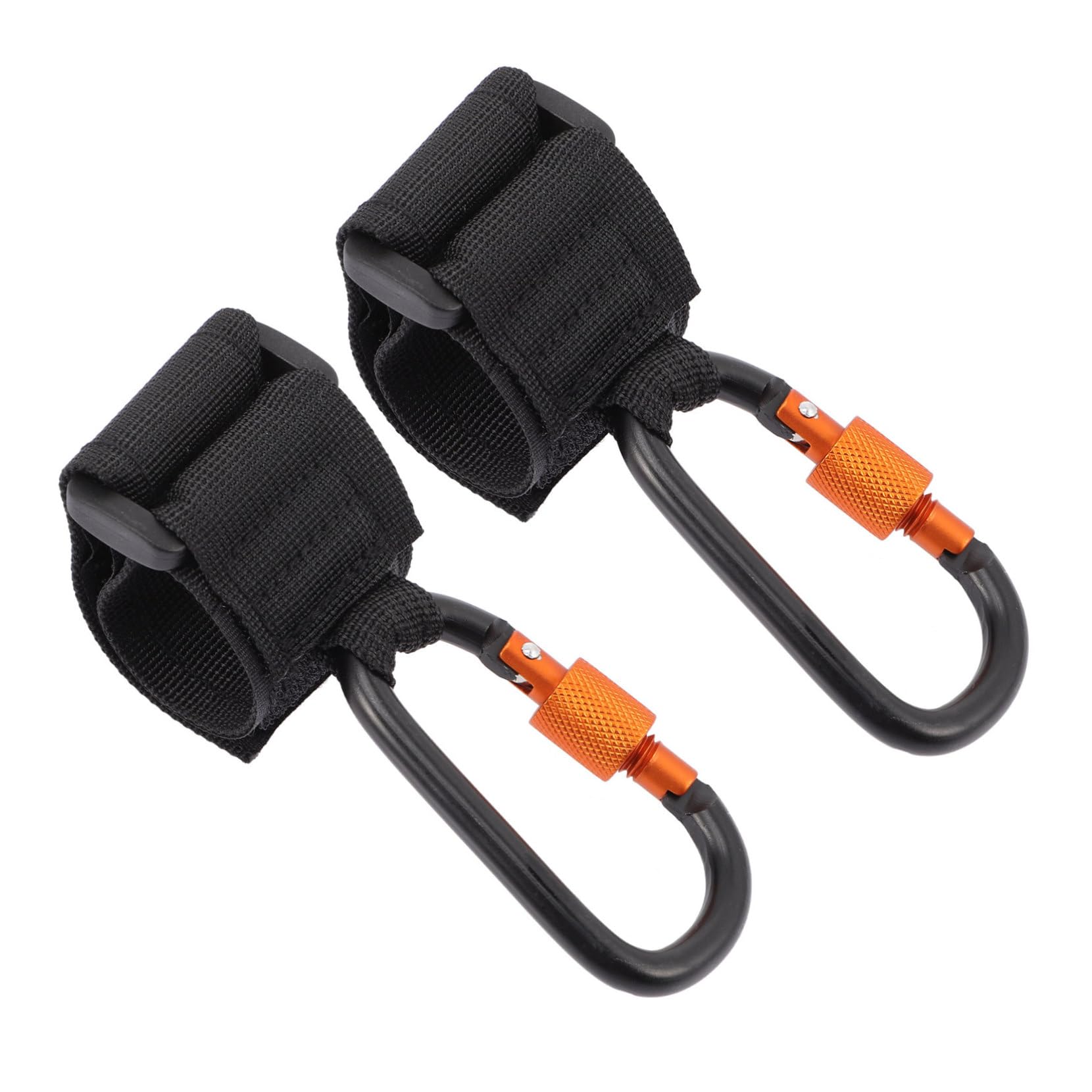 SUPVOX Stroller Hooks Carabiner Clips 2 Pack Organizer for Accessories Wagon Clip Storage Bag
