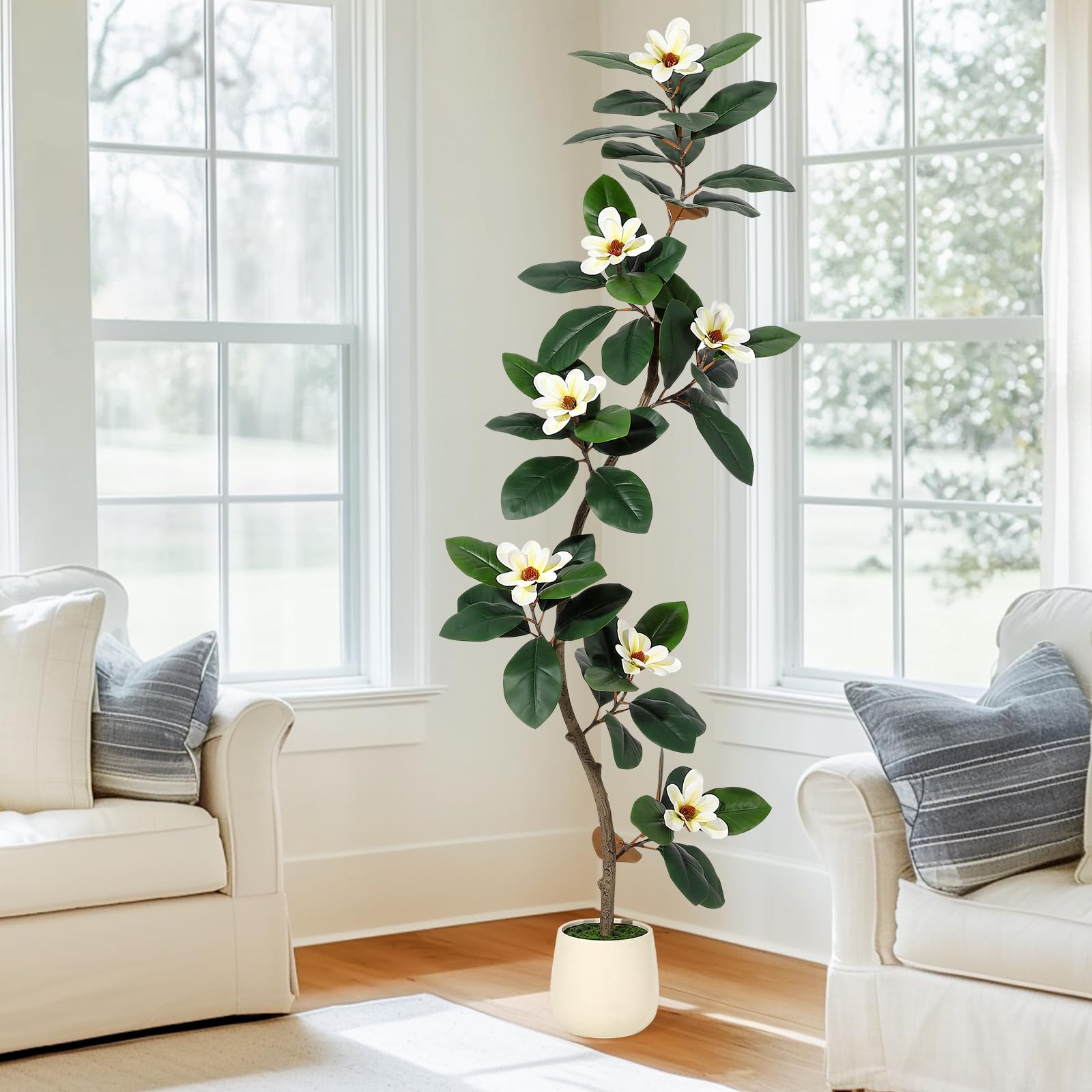GarveeHome 6ft Artificial Magnolia Tree