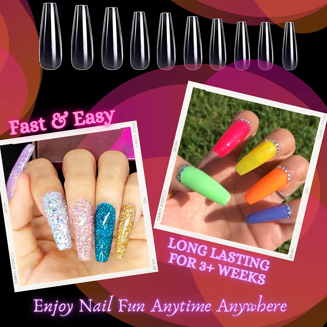 Buy Gel X Nail Kit 2 in 1 Nail Glue and Base Coat with Clear and