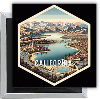 Rancho Santa Margarita California Travel Destination Souvenir 2.5 x 2.5-Inch Fridge Magnet Single