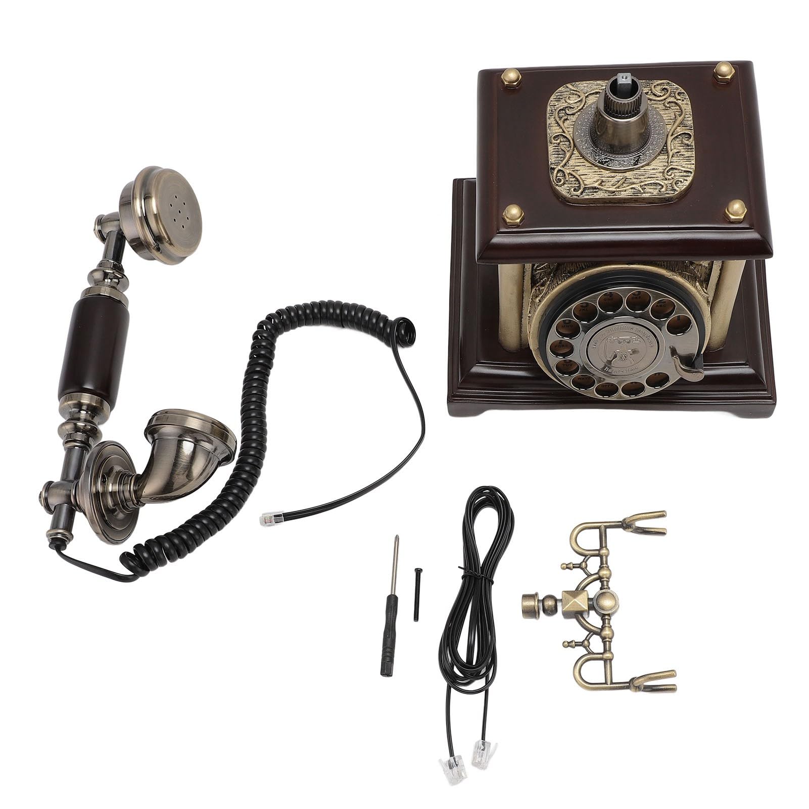 Denash Antike Elegante Dekorative Retro -Festnetzheline für Home Hotel Flur Vintage Telefon für DTMF -System