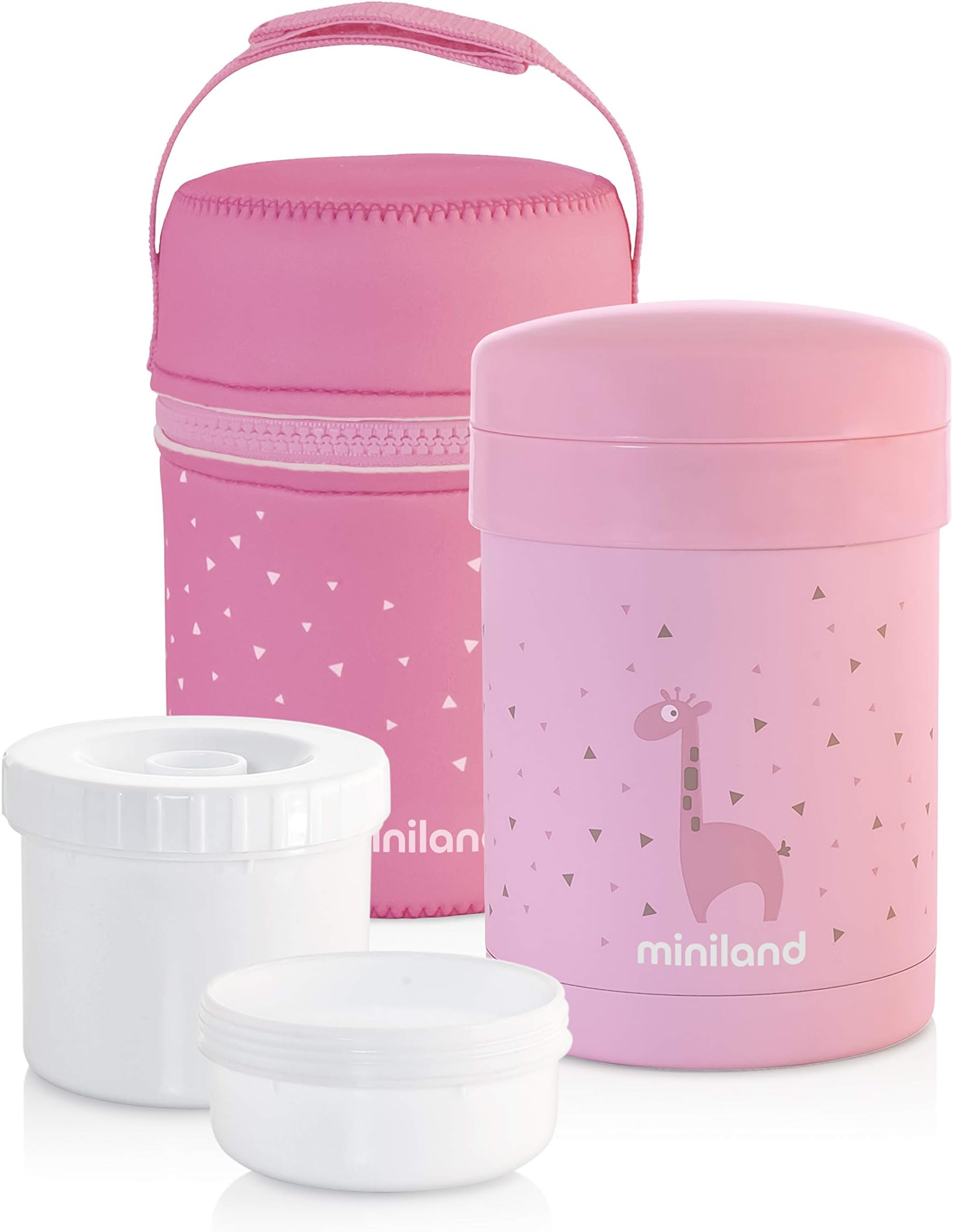 MinilandBebe Feeding Box for Baby Foods and Solid Foods 700 ml 89227l, Rose