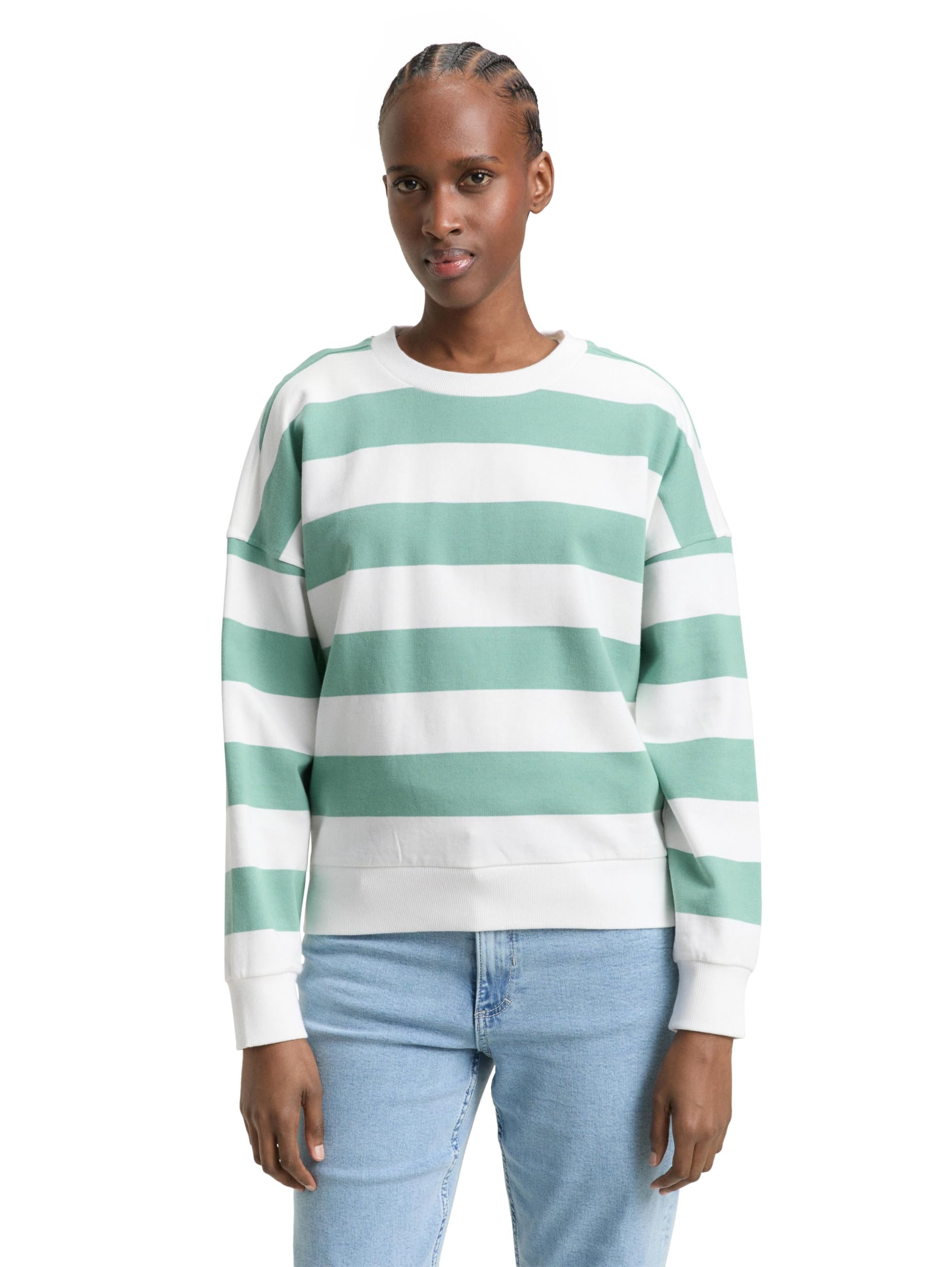 Tom Tailor Denim Damen Loose Fit Sweatshirt