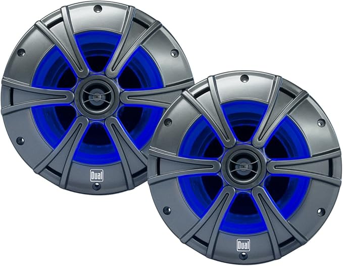 DUAL AUDIO Parlantes 6.5" 2 Vías LED 150W miniatura 3