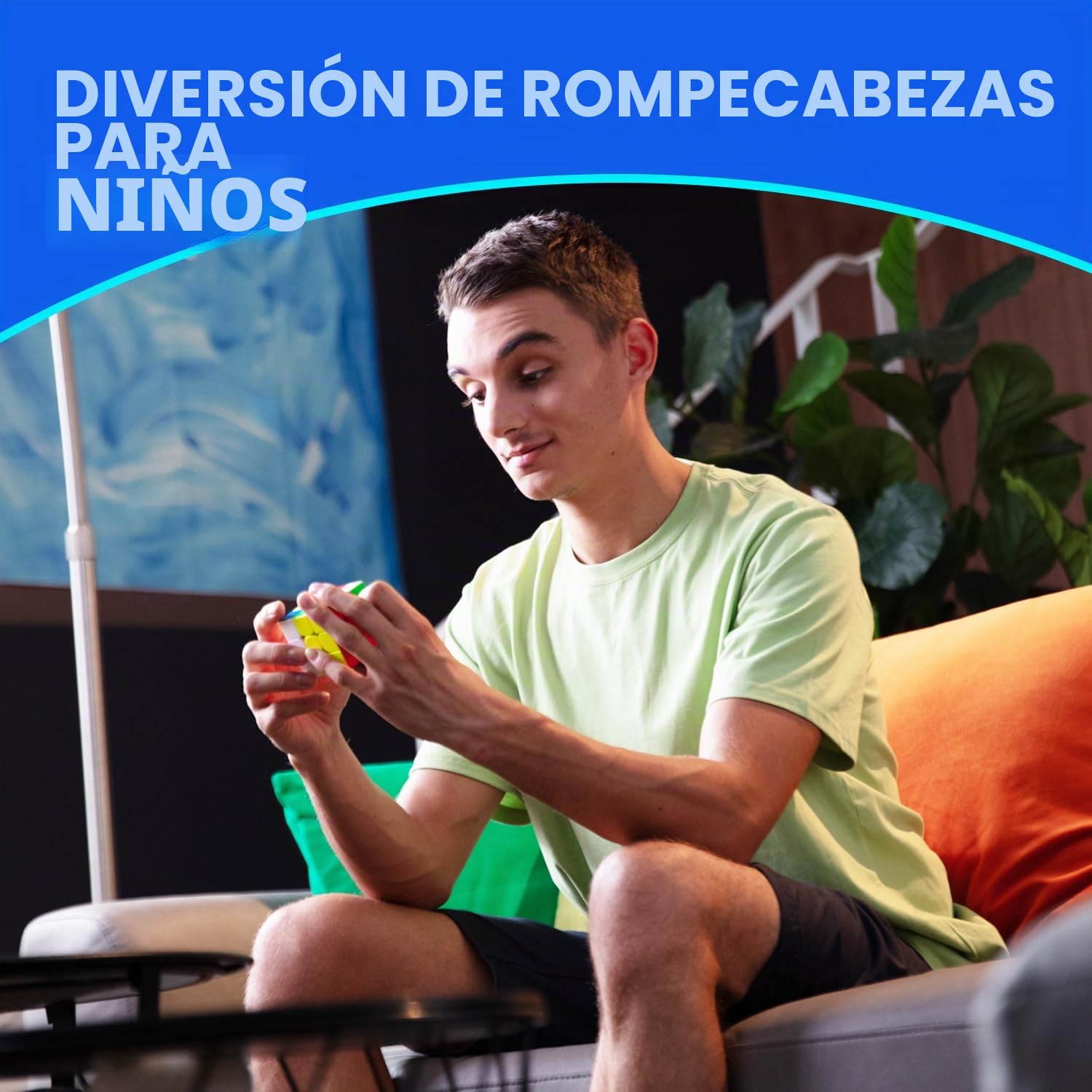GAN 356RS 3x3 Speed Cube, Oficial 356 R S Mejor Rapido Cubo - Profesional Original Cubos de Velocidad (Sin Pegatinas,3x3x3)