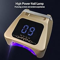 Vista 3 de Lámpara de uñas LED U V, luz de gel con 4 temporizadores, secador de uñas para esmalte de gel, 36 cuentas de lámpara y sensor automático para salón