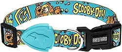 FreeFaro - Coleira Coleira Scooby 2023 - P | Ajustável, Poliéster Resistente, Fecho Seguro com 4 Pontos, Tecnologia inTransfer para Cores Vivas – Diversos Tamanhos
