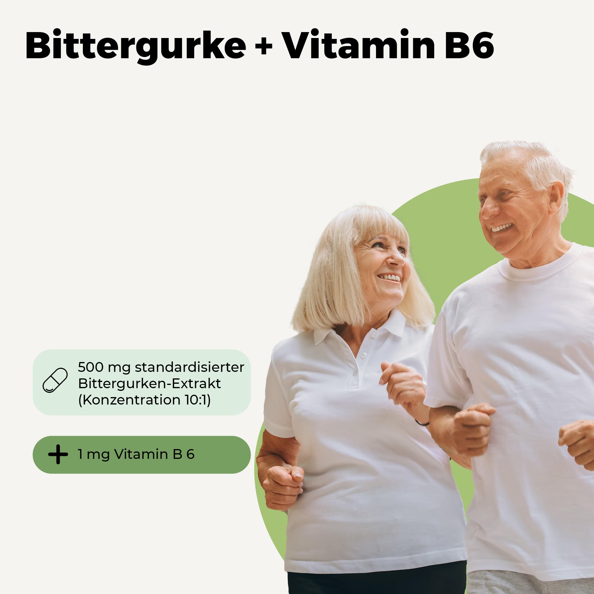 Avitale Bittergurke Kapseln mit standardisiertem Frucht-Extrakt der Bittergurke (Momordica Charantia) u. Vitamin B6 für einen normalen Homocysteinspiegel, 120 Kapseln
