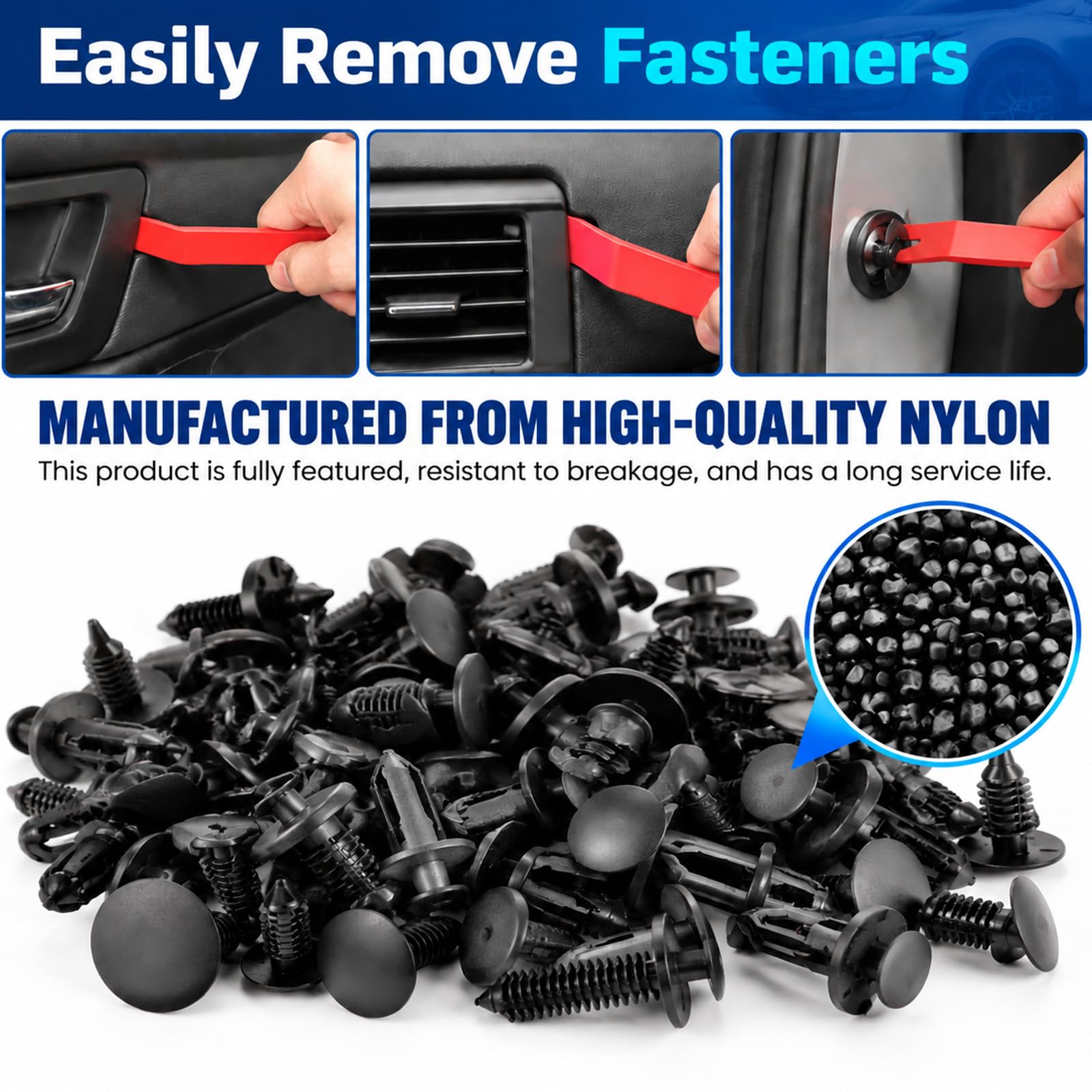 Auto Retainer Clips Kit - 260PCS for Car Trim -6