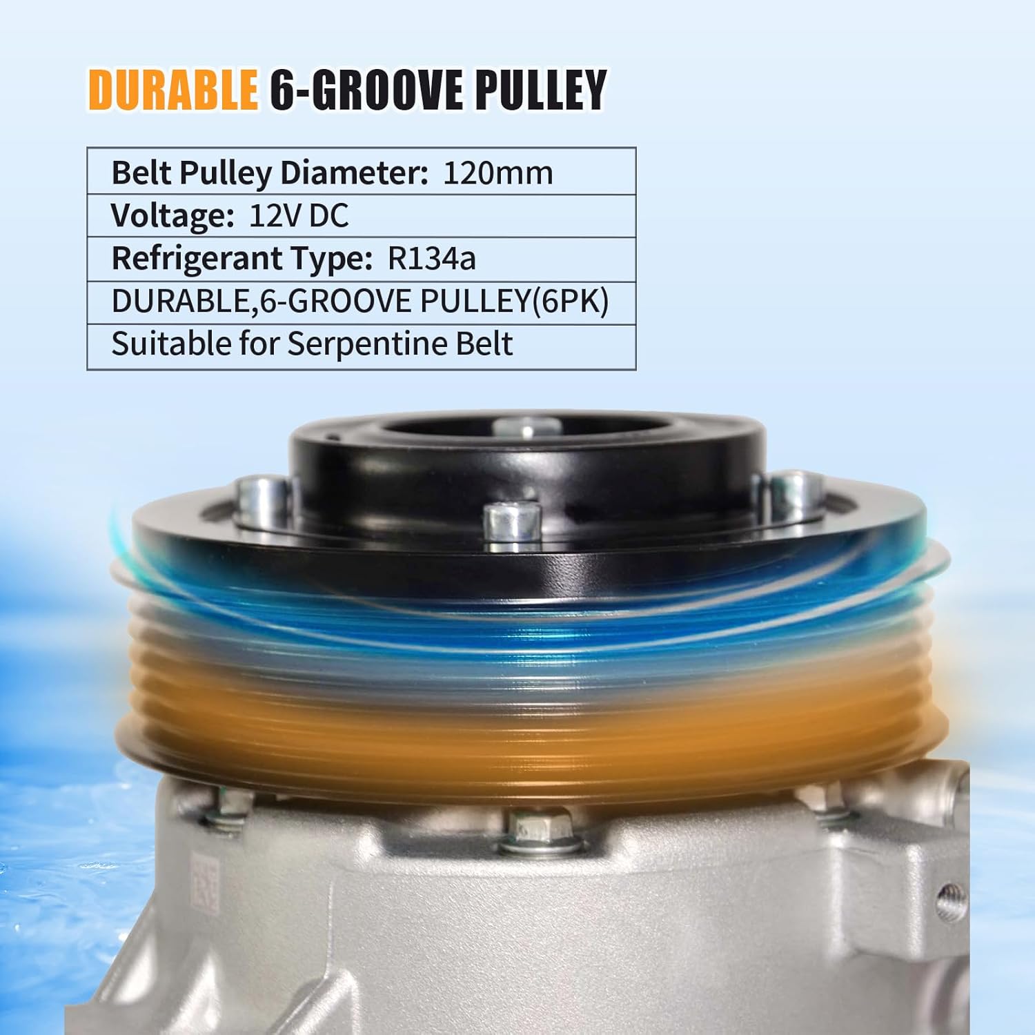 8831002711 Air Conditioning A/C Compressor with Clutch Compatible with Toyota 2011-2013 Corolla/Matrix L4 1.8L Gas,Air Conditioner Compressor Replace 178322,471-1023,CO 29097C