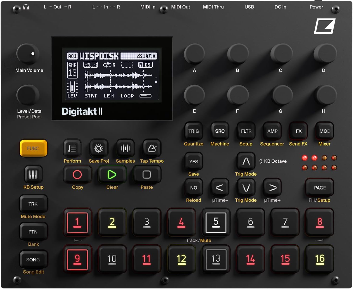 Amazon.com: Polyend Tracker Tabletop Sampler, Wavetable Synthesizer and ...