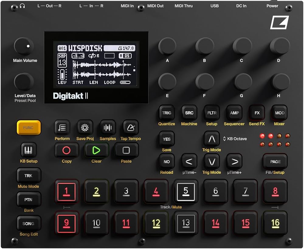 Elektron Digitakt II 16-Track Drum Computer and Sampler : Amazon