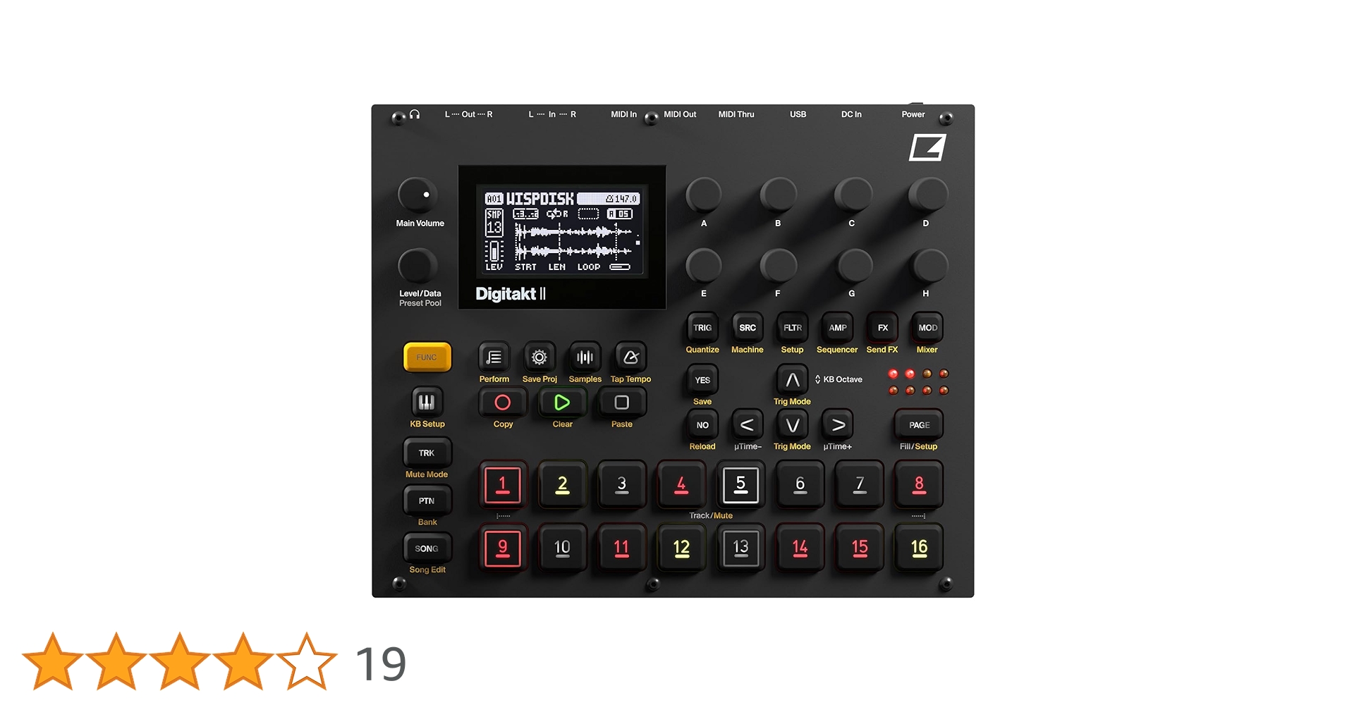 Amazon.co.jp: elektron Digitakt II ドラムマシン サンプラー Amazon.co.jp: elektron Digitakt II ドラムマシン サンプラー