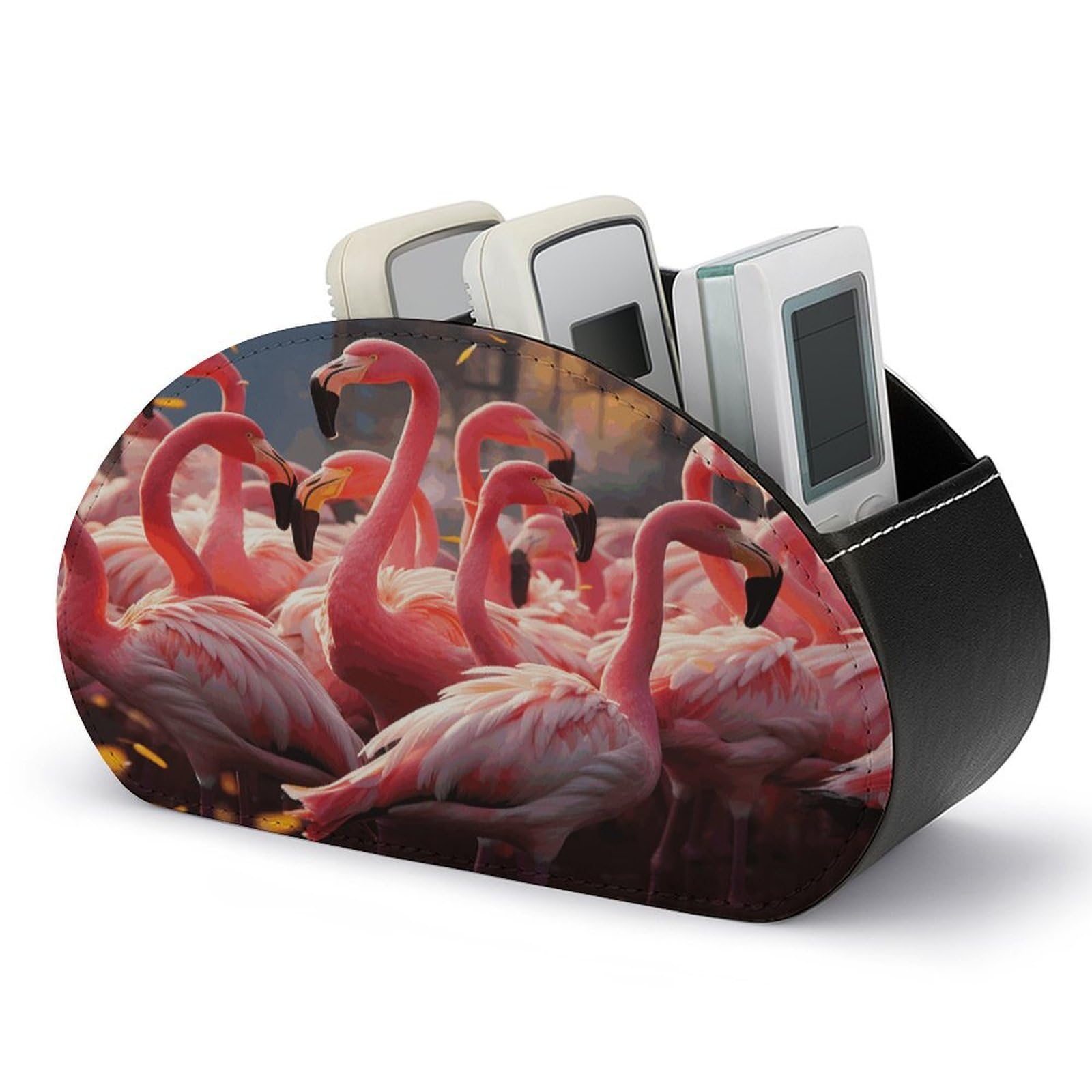 Organiseur de télécommande flamants roses, le cadeau idéal et utile pour une table basse