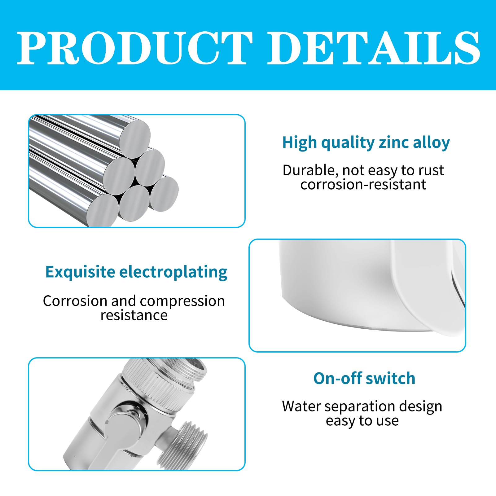 Valvola Deviatrice a 3 Vie in Ottone Wvxilyr, Robinet Diverter, Compatibile M22-M24, Lucidato, Per Cucina e Bagno, Facile da Installare
