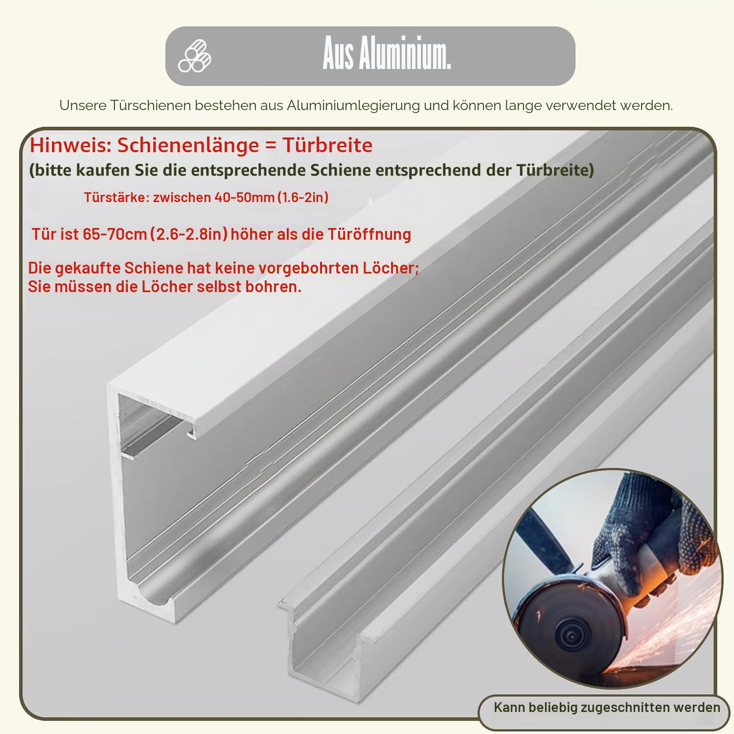 Schiebetür-Kit - versteckte Schiebetür-Hardware mit weichem Schließen, unsichtbarer Schiebetür Ghost Tür-Kit für eine Holztür, Scheune Tür Schiene,1.2m/3.9ft