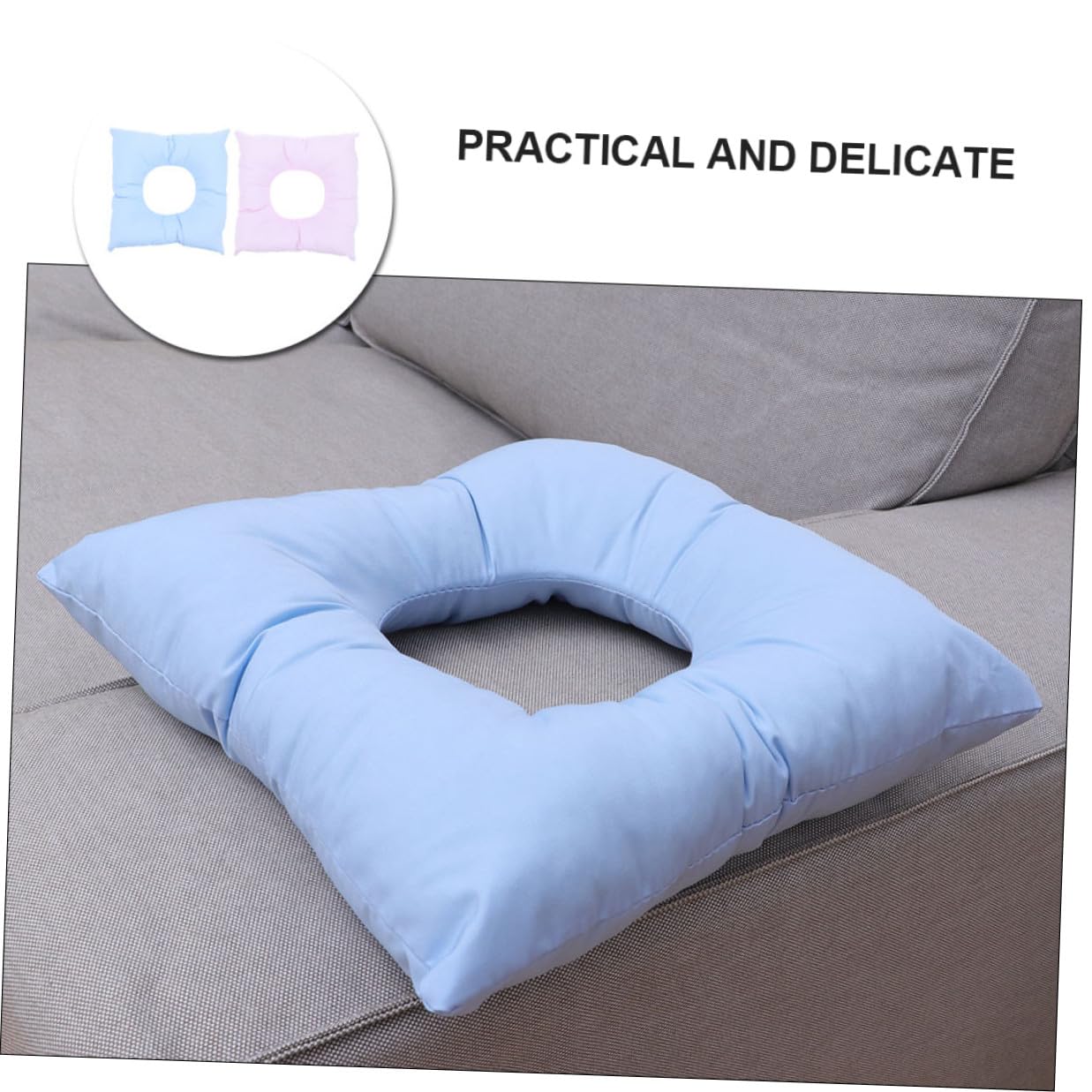 IMIKEYA 2pezzi Cuscino per Massaggio Faccia in Giù Cuscino di Cotone da Spa per Viso e Corpo per Salone di Bellezza e Viaggio