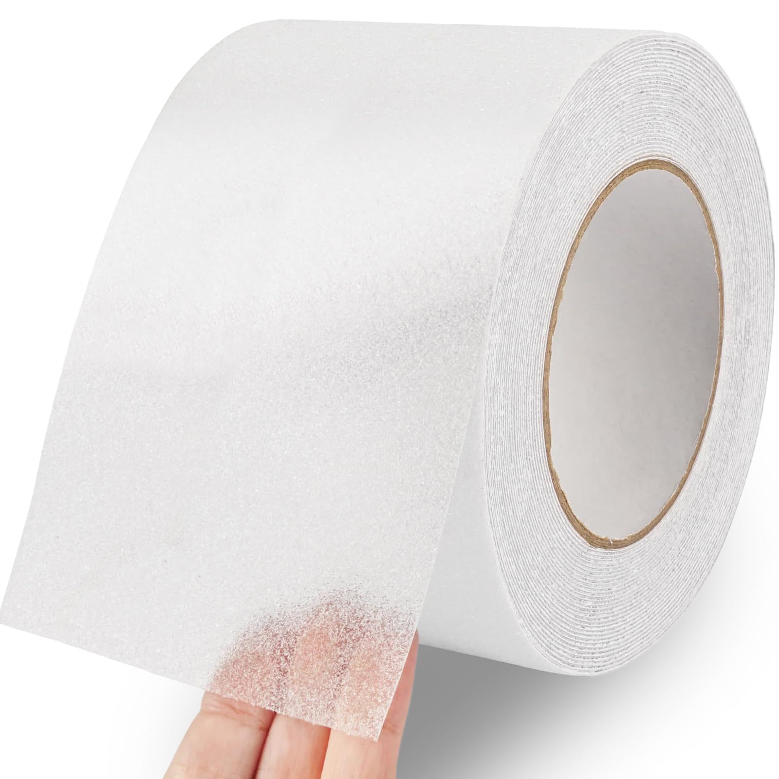 Rusoz Anti Slip Tape for Steps, Self Adhesive Safety Grip Tape Clear 10cm x 5m, Non Slip Tape for Prevents the Elderly, Children, Pets from Slipping and Falling