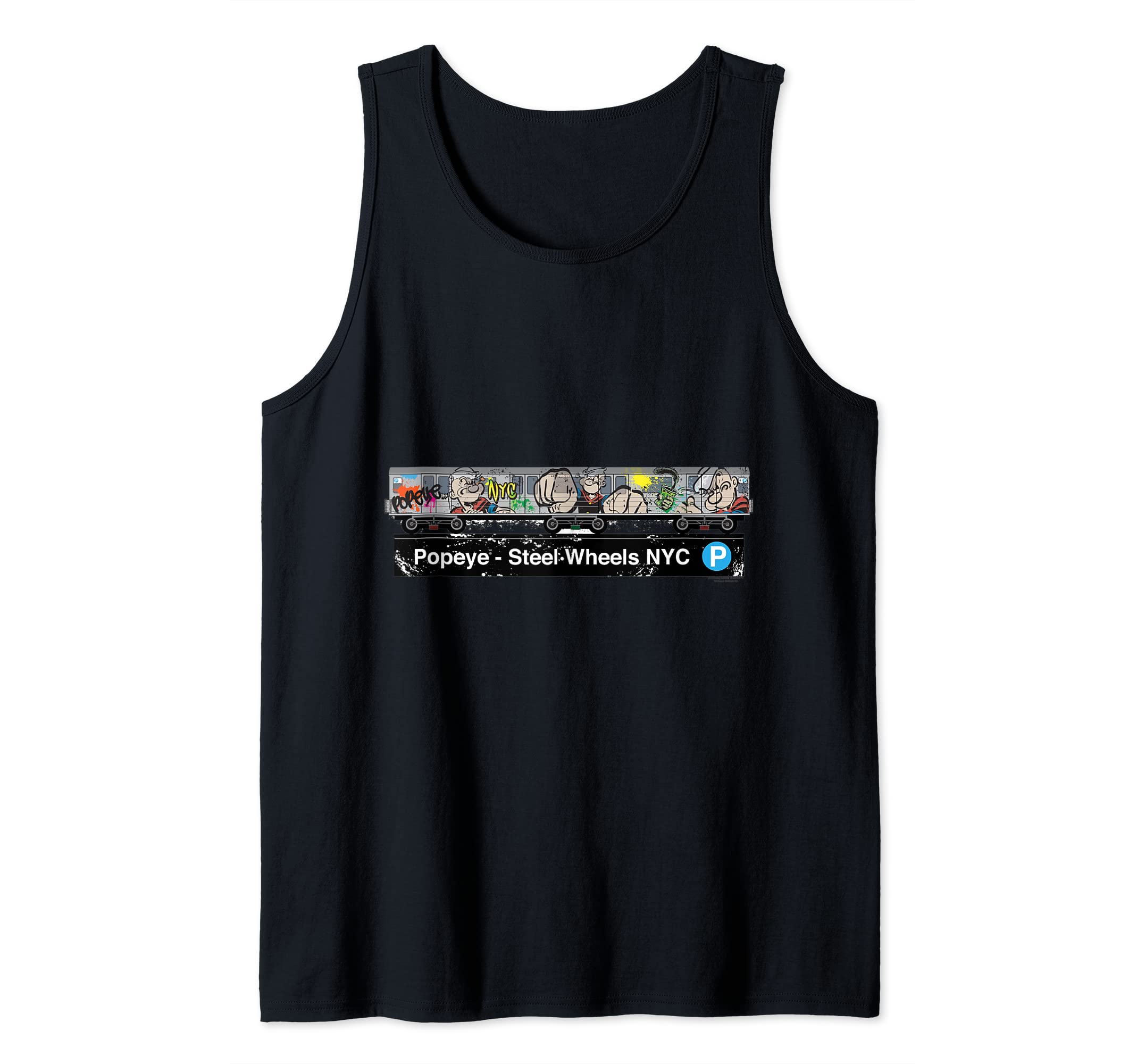 Mens Popeye Officially Licensed Merchandise Tank Top